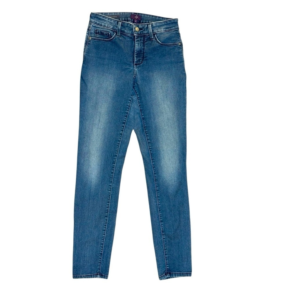 NYDJ Alina Legging Jeans in Medium Blue Size 2 - Picture 5 of 13